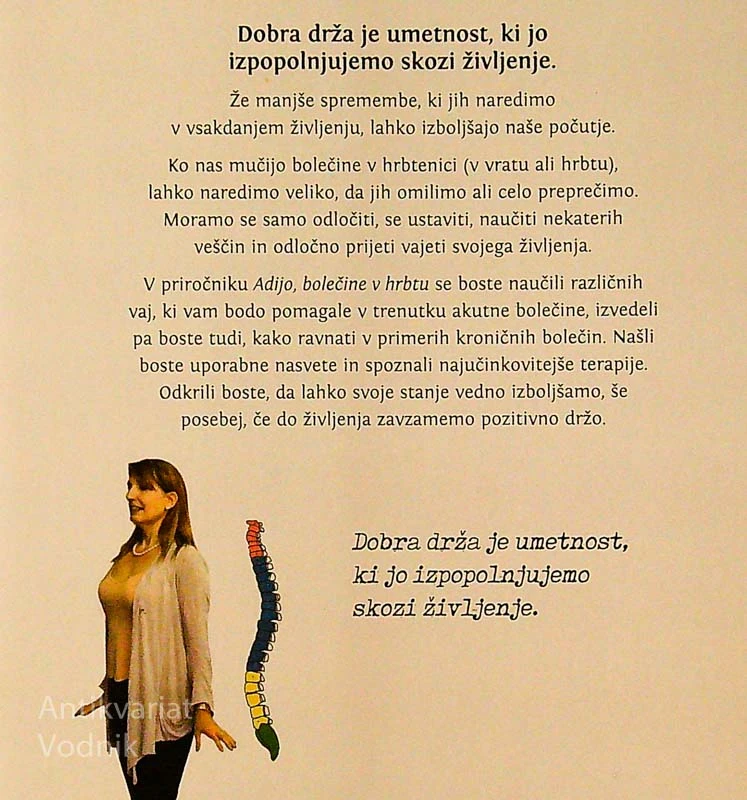 ADIJO, BOLEČINE V HRBTU, Sonia Valentina Tomazin