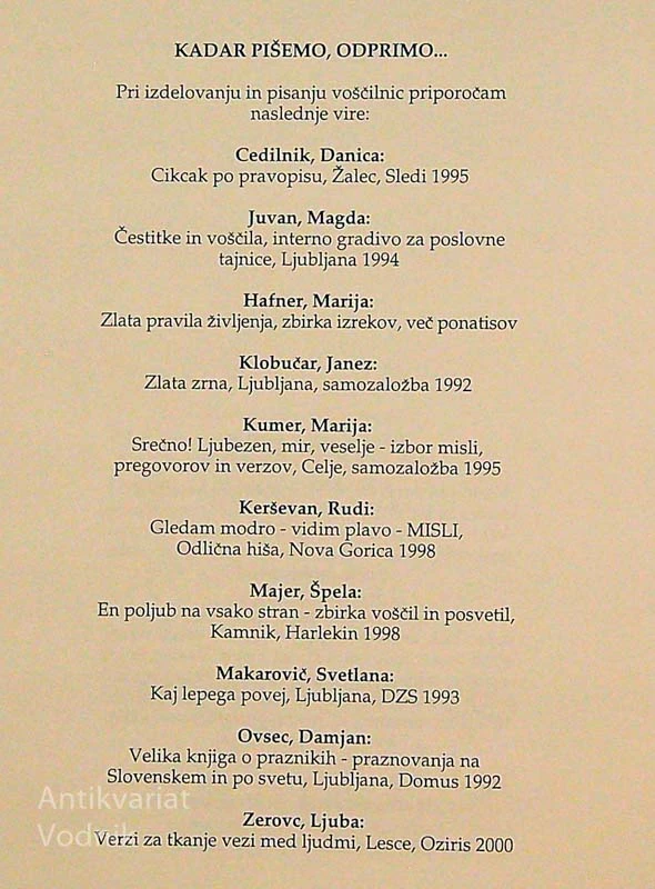 DOTIKI BESED, Ana Četkovič Vodovnik
