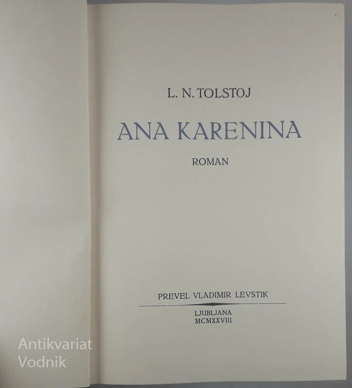 ANA KARENINA, L. N. Tolstoj