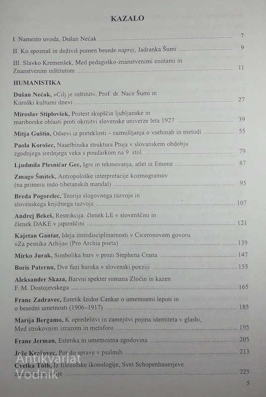 RAZISKOVANJE KULTURNE USTVARJALNOSTI NA SLOVENSKEM, Šumijev zbornik