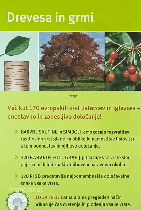 DREVESA IN GRMI; ENOSTAVNO IN ZANESLJIVO DOLOČANJE