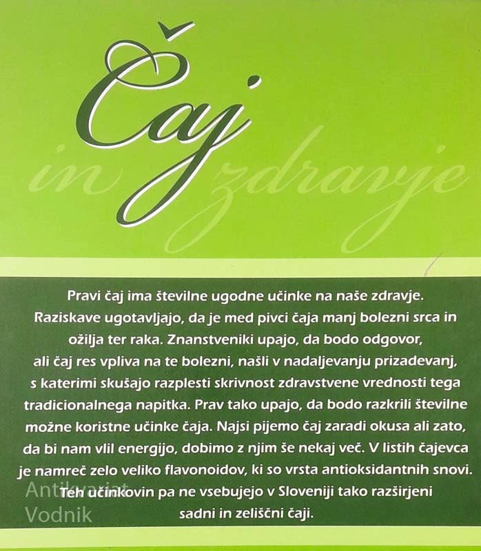 ČAJ IN ZDRAVJE, Peter Kapš