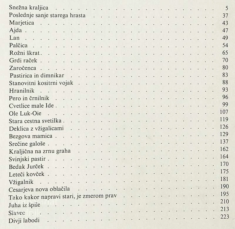 ANDERSENOVE PRAVLJICE (ilustrirala Lidija Osterc)