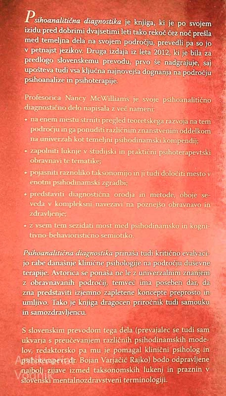 PSIHOANALITIČNA DIAGNOSTIKA, Nancy McWilliams
