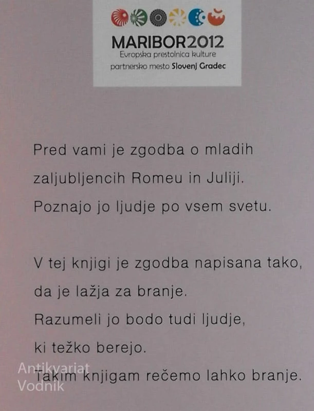 ROMEO IN JULIJA, W. Shakespeare (Lahko branje)