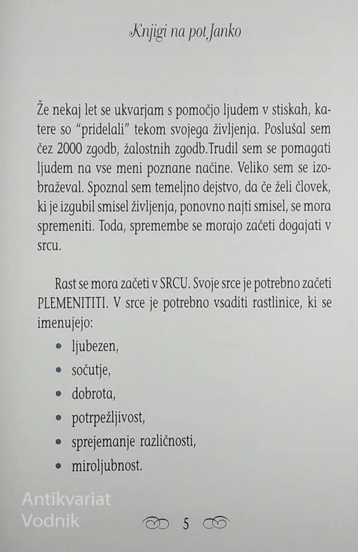 DROBTINICE NA POTI PREBUJANJA, Janko Štifter