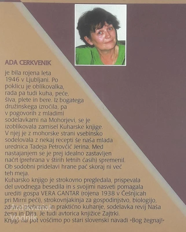 KUHARSKA KNJIGA, Ada Cerkvenik