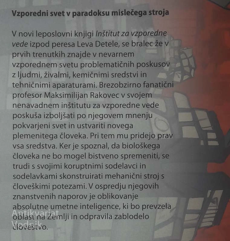 INŠTITUT ZA VZPOREDNE VEDE, Lev Detela