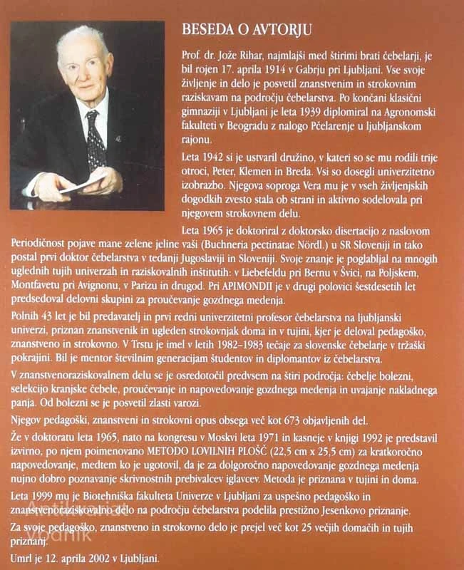 VZREJAMO BOLJŠE ČEBELE, prof. dr. Jože Rihar