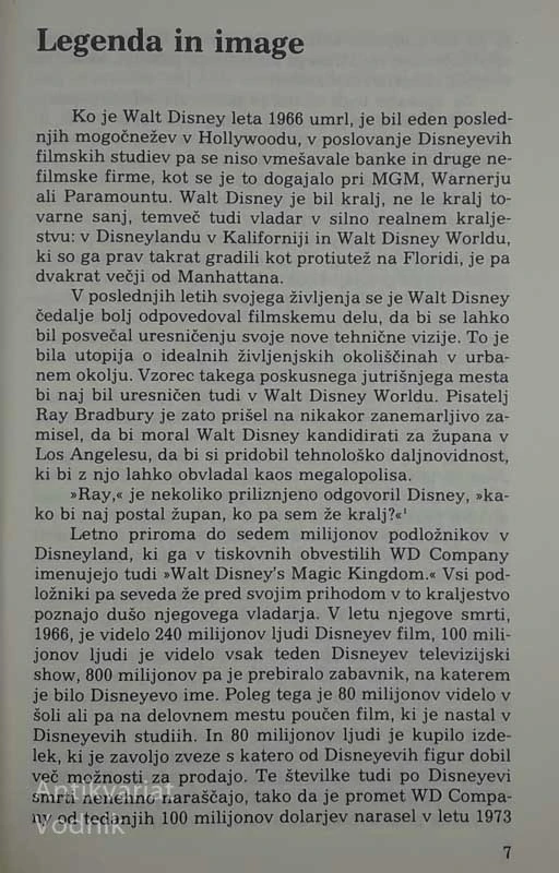 WALT DISNEY, Reinhold Reitberger