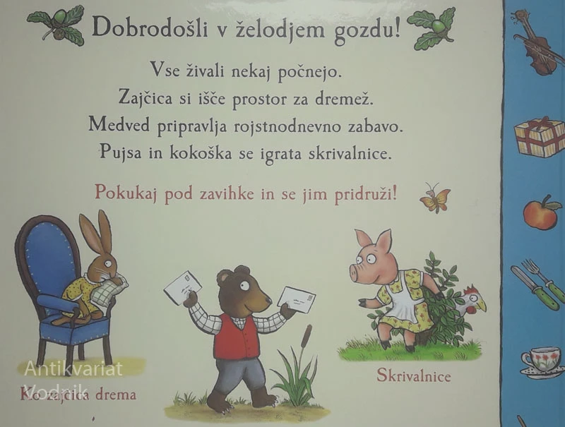 ZGODBE IZ ŽELODJEGA GOZDA; TRI ZGODBE – SKRIVALNICE, Julija Donaldson