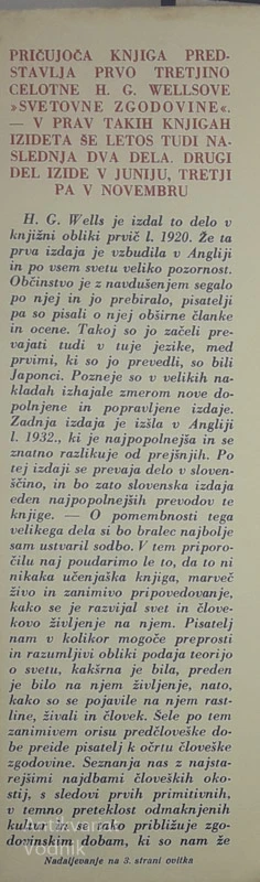 SVETOVNA ZGODOVINA I., II. in III., H. G. Wells