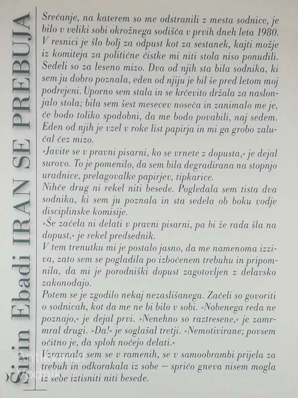 IRAN SE PREBUJA, Širin Ebadi