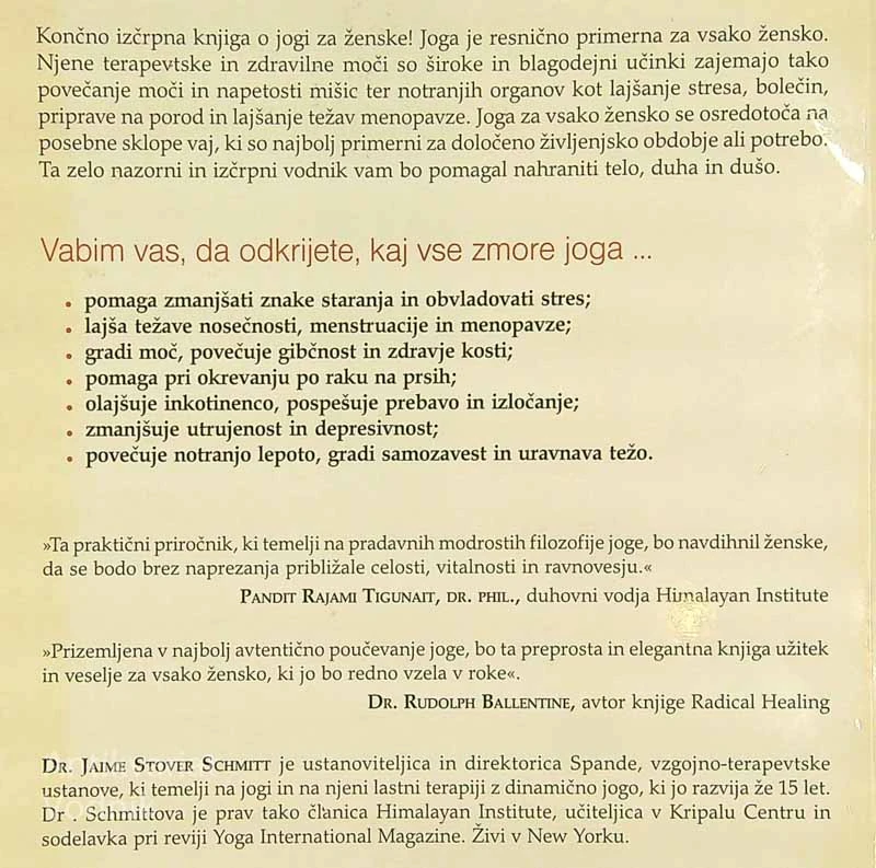JOGA ZA VSAKO ŽENSKO, Jaime Stover Schmitt