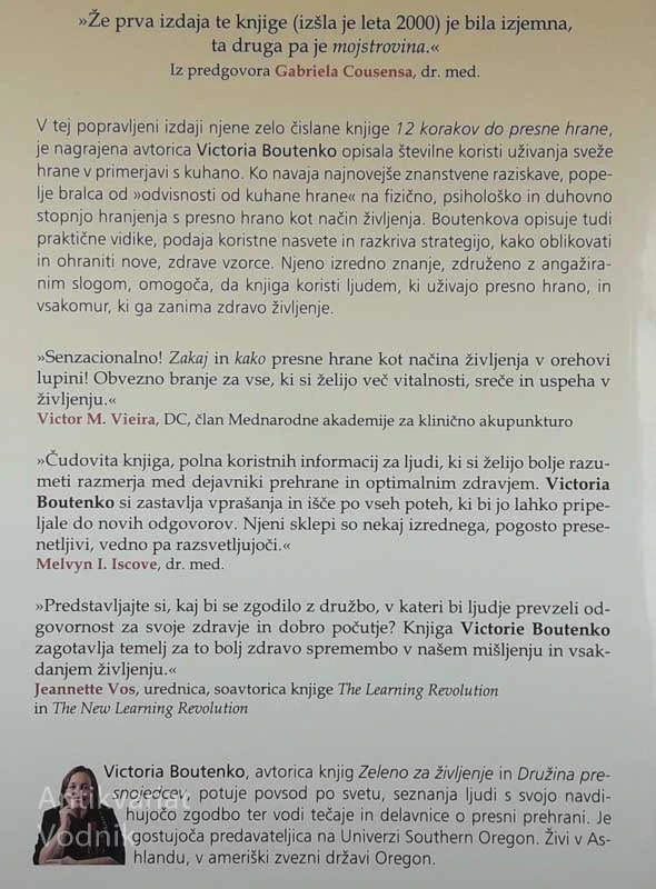12 KORAKOV DO PRESNE HRANE, Victoria Boutenko