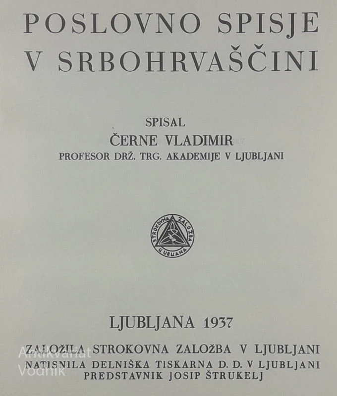 POSLOVNO SPISJE 5, prof. Vladimir Černe