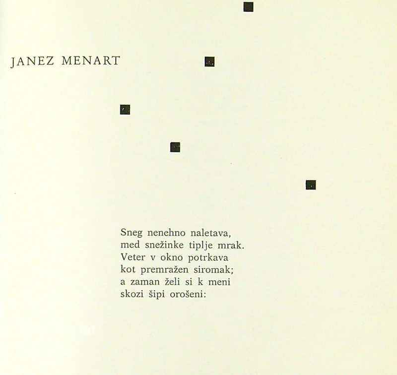 BELA PRAVLJICA, Janez Menart