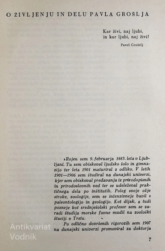VESOLJE – ZEMLJA – ČLOVEK, dr. Pavel Grošelj