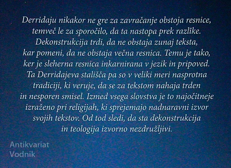MED NIHILIZMOM IN MESIJANIZMOM; DERRIDAJEVA FILOZOFIJA RELIGIJE, Luka Trebežnik