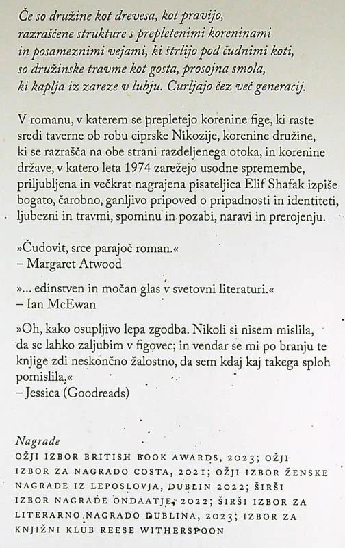 OTOK POGREŠANIH DREVES, Elif Shafak