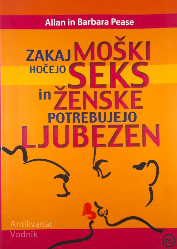 ZAKAJ MOŠKI HOČEJO SEKS IN ŽENSKE POTREBUJEJO LJUBEZEN, Allan in Barbara Pease