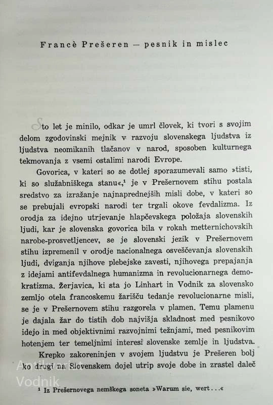 POEZIJE DOKTORJA FRANCETA PREŠERNA