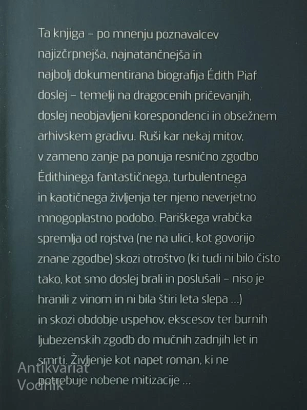 PIAF; FRANCOSKI MIT, Robert Belleret