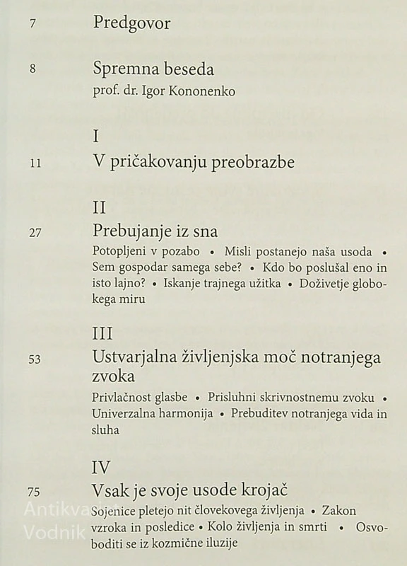 RAZCVET ZAVESTI; POGOVORI O PREBUJAJOČEM ČLOVEKU, Viktorija Kos