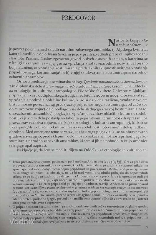 “KO V NOŠO SE ODENEM”, Bojan Knific