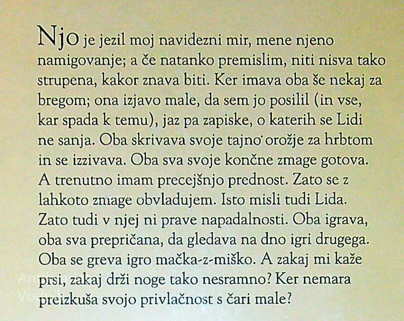 IGRA S HUDIČEVIM REPOM, Vitomil Zupan