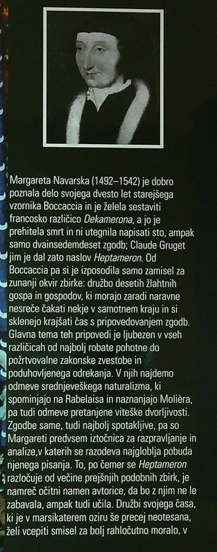 HEPTAMERON, Margareta Navarska
