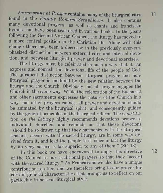 FRANCISCANS AT PRAYER