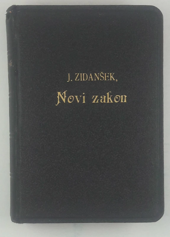 NOVI ZAKON, J. Zidanšek