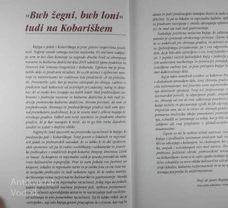 JEDI NA KOBARIŠKEM, Marija Benko in Božica Špolad Žuber