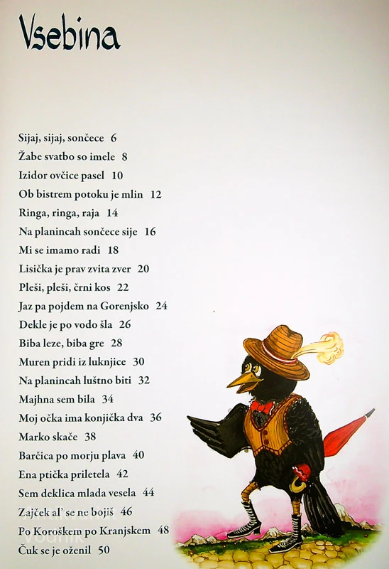 PLEŠI, PLEŠI, ČRNI KOS; SLOVENSKE LJUDSKE PESMI