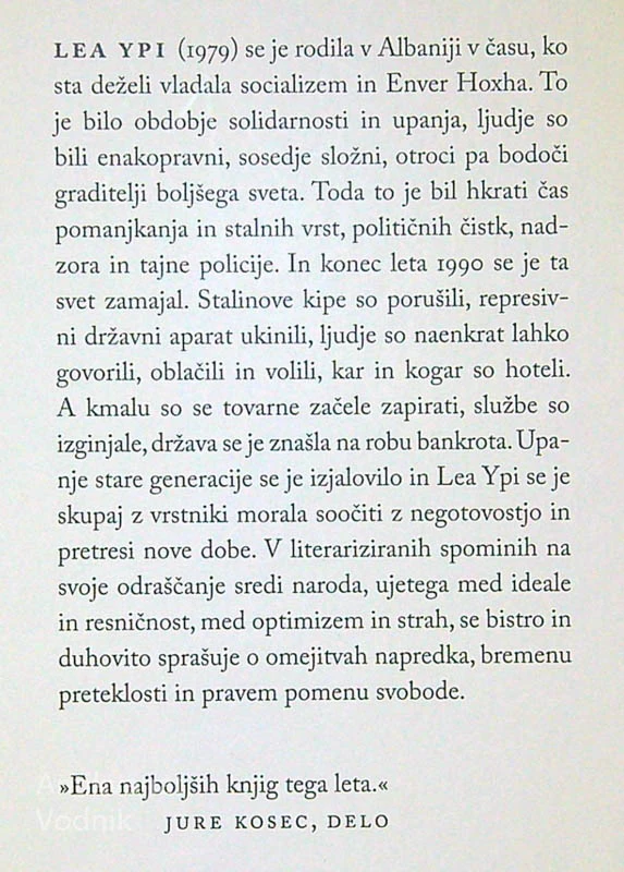 SVOBODNA; ODRAŠČANJE NA KONCU ZGODOVINE, Lea Ypi