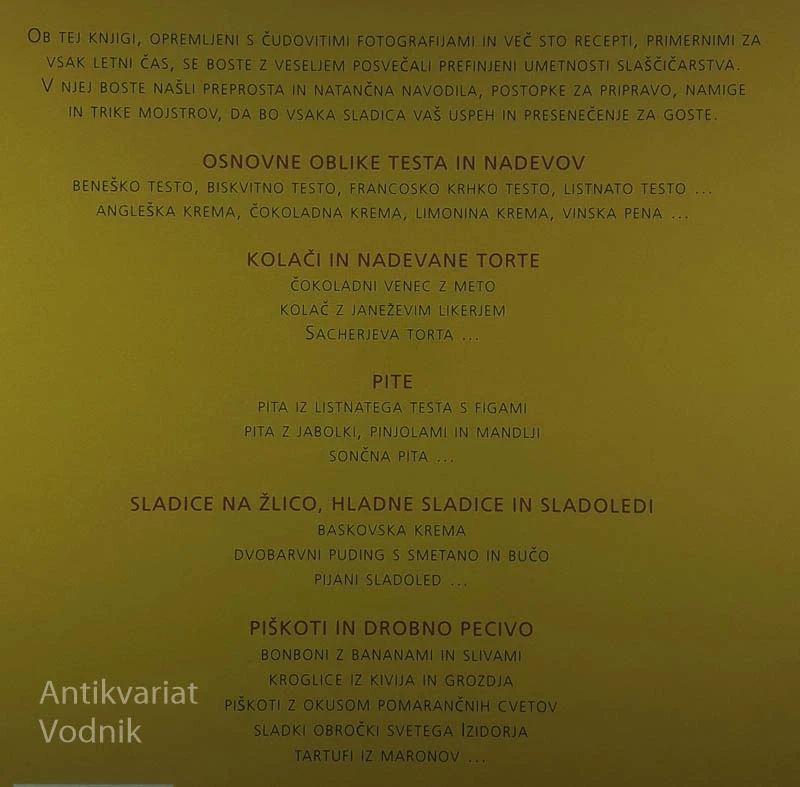 SLADICE; TORTE, PITE IN DROBNO PECIVO, Annalisa Strada