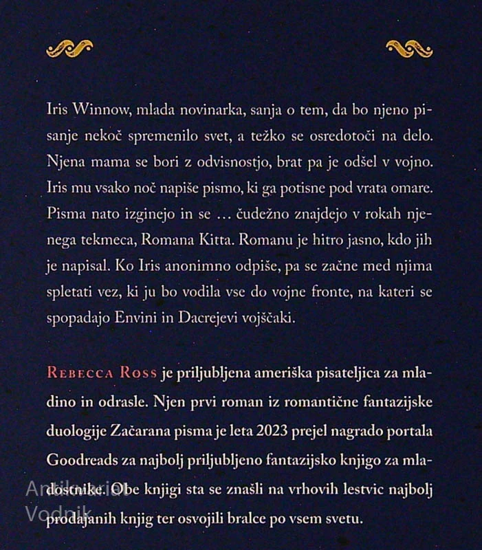 BOŽANSKA TEKMECA; ZAČARANA PISMA (1. knjiga), Rebecca Ross