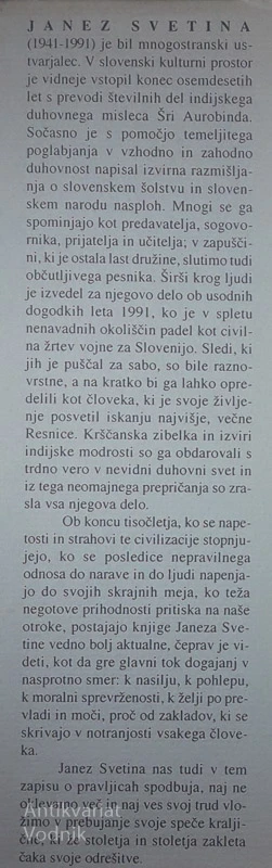 DUHOVNA GOVORICA PRAVLJIC, Janez Svetina