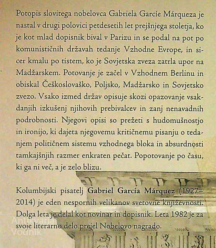 S POTI PO VZHODNI EVROPI, Gabriel Garcia Marquez