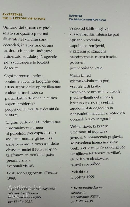 UMETNOST IN NARAVA V DVOGOVORU / ARTE E NATURA A COLLOQUIO