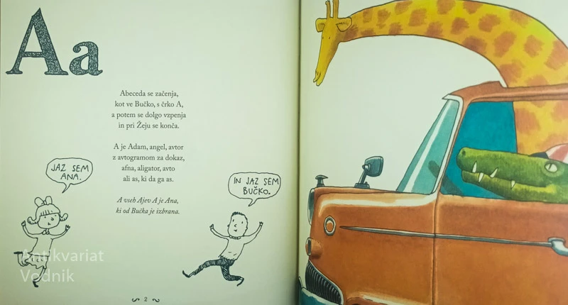 ANA IN BUČKO ABECERIMARIJA, Tone Pavček (ilustiral Damjan Stepančič)