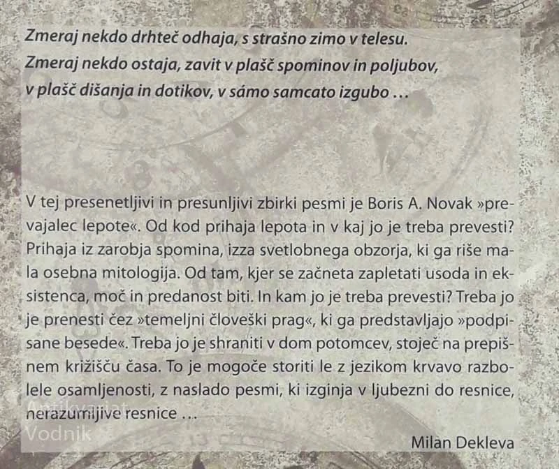 MOM; MALA OSEBNA MITOLOGIJA, Boris A. Novak