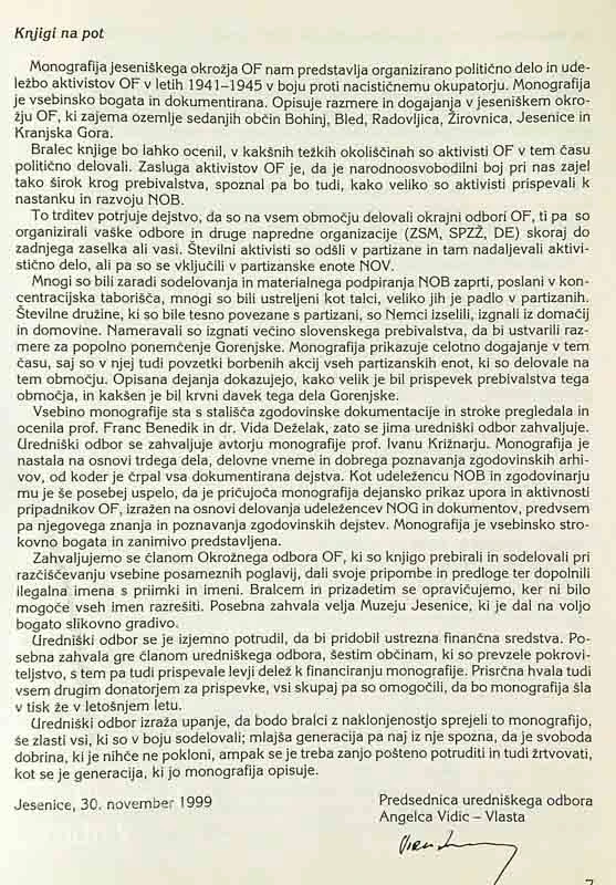 JESENIŠKO OKROŽJE MED NACISTIČNO OKUPACIJO IN NARODNOOSVOBODILNIM BOJEM, Ivan Križnar