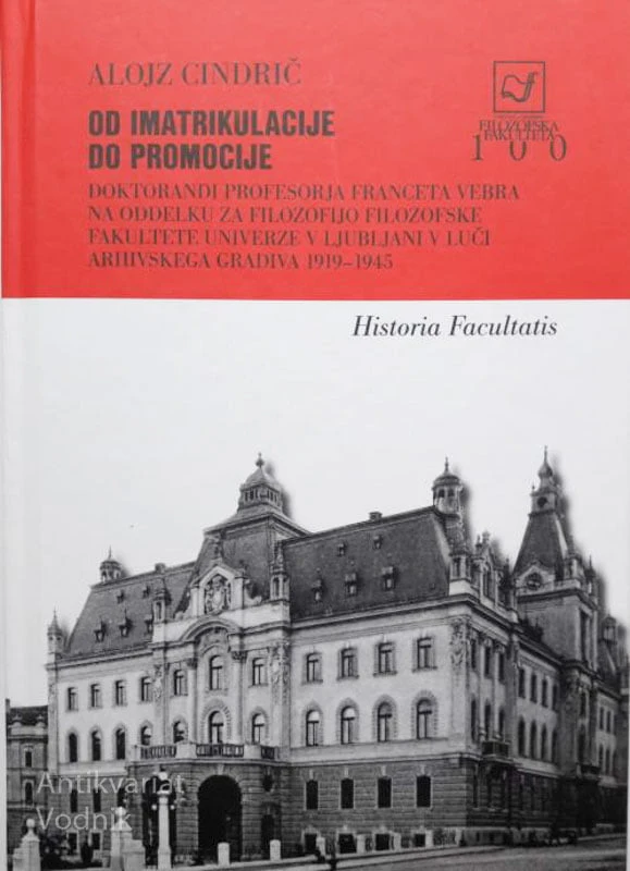 OD IMATRIKULACIJE DO PROMOCIJE, Doktoranti prof. Franceta Vebra