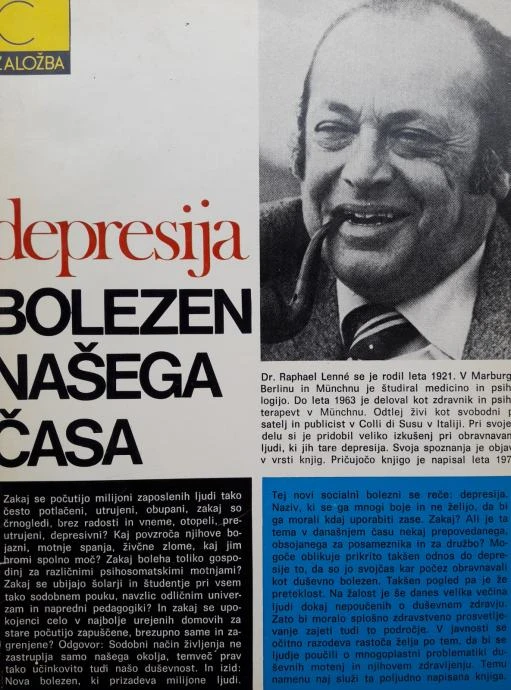 DEPRESIJA, BOLEZEN NAŠEGA ČASA R. Lenne
