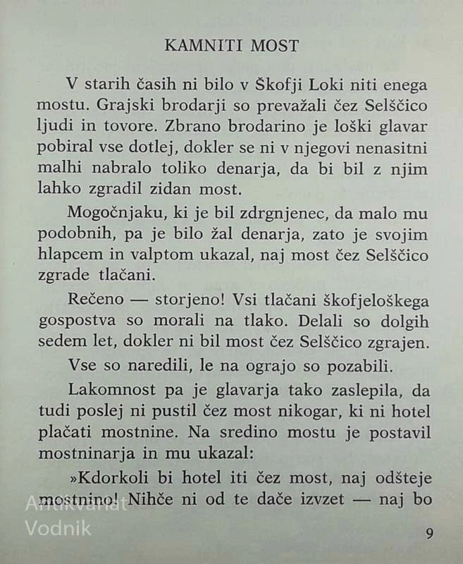 KAMNITI MOST, Lojze Zupanc