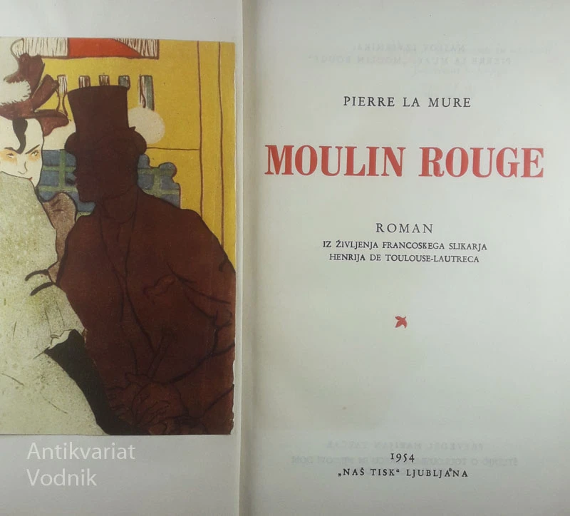 MOULIN ROUGE; ROMAN IZ ŽIVLJENJA FRANCOSKEGA SLIKARJA HENRIJA DE TOULOUSE-LAUTRECA, Pierre La Mure