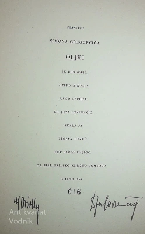 OLJKI, Simon Gregorčič