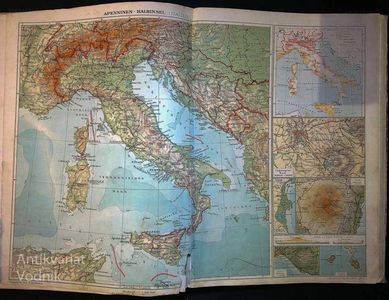 KOZZENS GEOGRAPHISCHER ATLAS FÜR MITTELSCHULEN